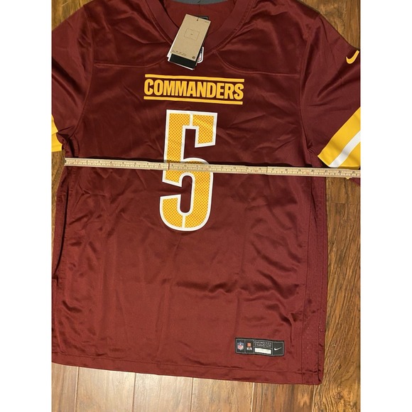 NWT Jayden Daniels #5 Washington Commanders Men's Jersey Burgundy Size Large - Picture 5 of 7